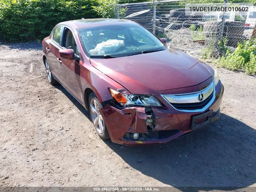 2013 Acura Ilx 2.0L VIN: 19VDE1F76DE010602 Lot: 39637566