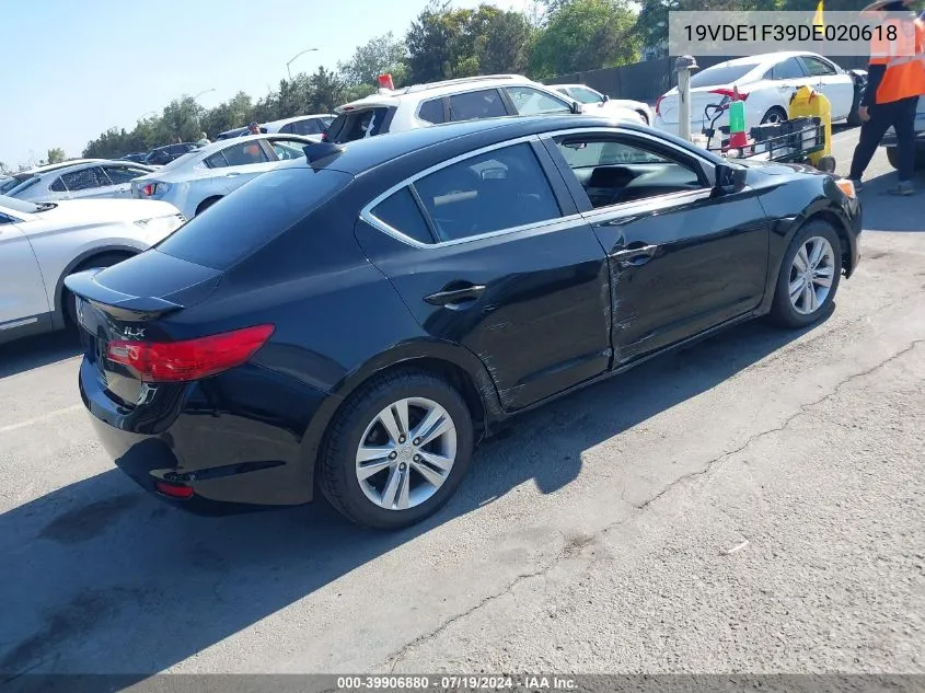 2013 Acura Ilx 2.0L VIN: 19VDE1F39DE020618 Lot: 39906880