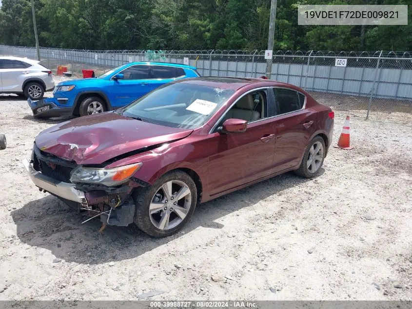 2013 Acura Ilx 2.0L VIN: 19VDE1F72DE009821 Lot: 39988727