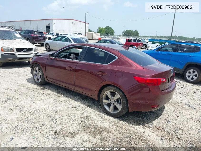 2013 Acura Ilx 2.0L VIN: 19VDE1F72DE009821 Lot: 39988727