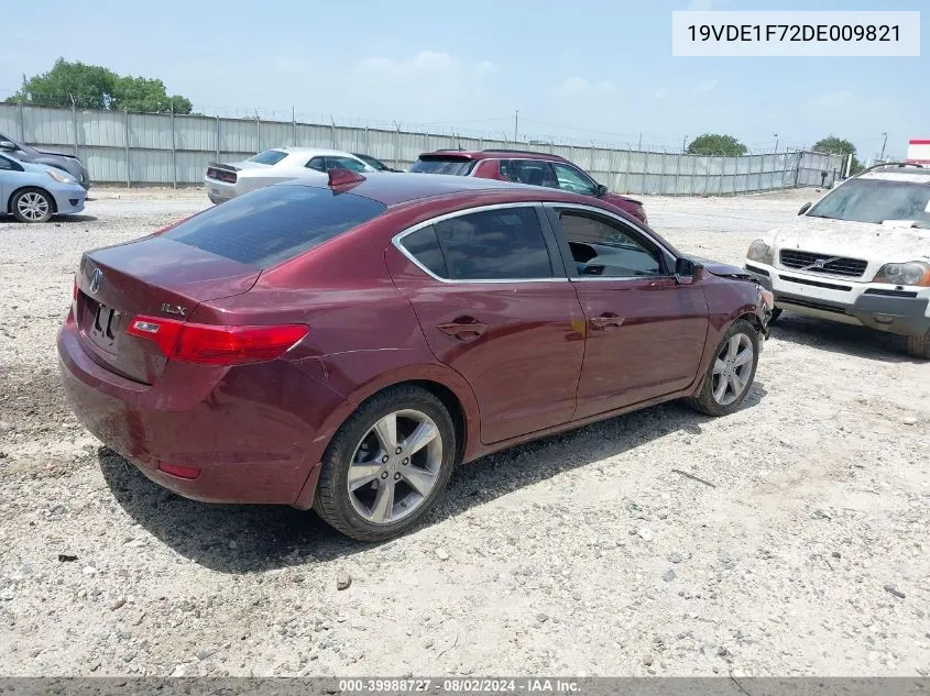 2013 Acura Ilx 2.0L VIN: 19VDE1F72DE009821 Lot: 39988727