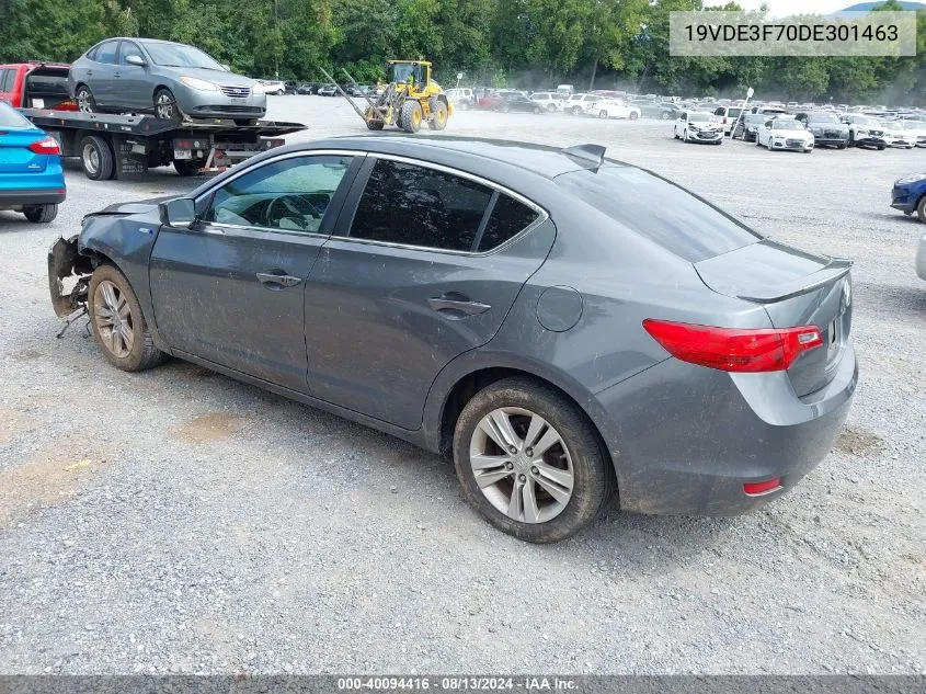 2013 Acura Ilx Hybrid Tech VIN: 19VDE3F70DE301463 Lot: 40094416