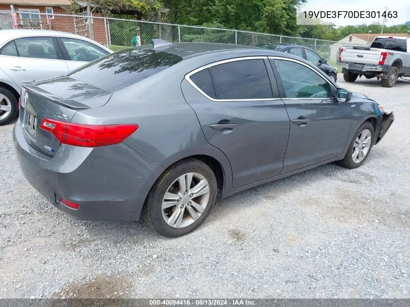 2013 Acura Ilx Hybrid Tech VIN: 19VDE3F70DE301463 Lot: 40094416