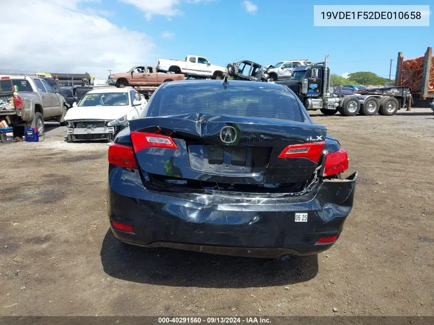 2013 Acura Ilx 2.0L VIN: 19VDE1F52DE010658 Lot: 40291560