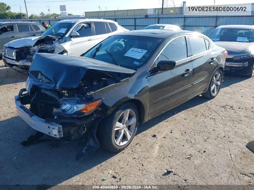 2013 Acura Ilx 24 Premium VIN: 19VDE2E58DE000692 Lot: 40445669