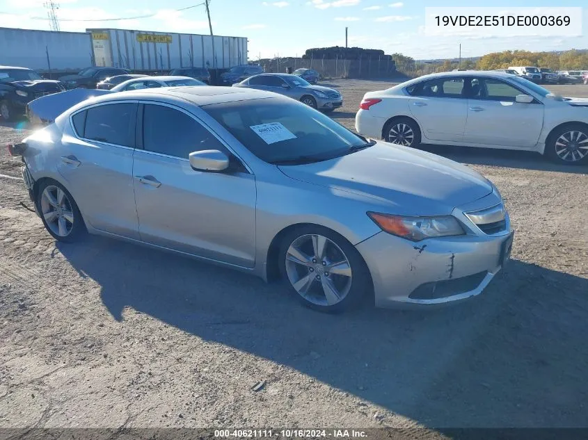 2013 Acura Ilx 2.4L VIN: 19VDE2E51DE000369 Lot: 40621111