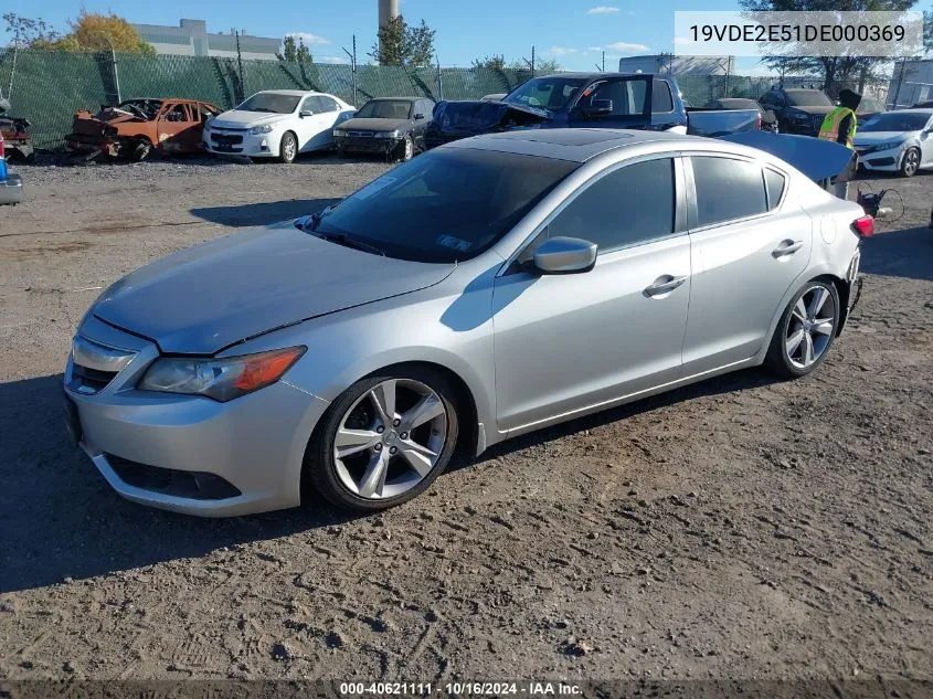 2013 Acura Ilx 2.4L VIN: 19VDE2E51DE000369 Lot: 40621111