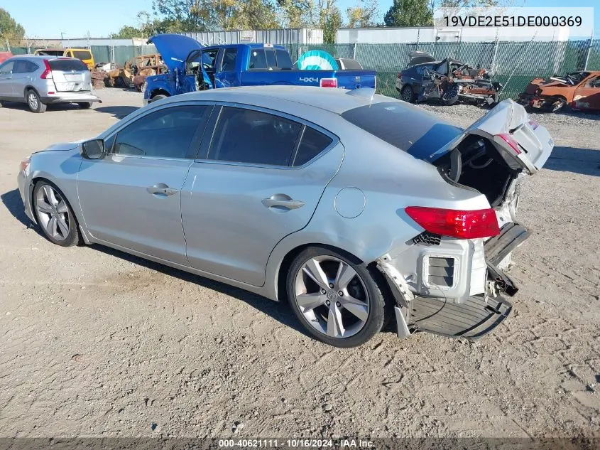 2013 Acura Ilx 2.4L VIN: 19VDE2E51DE000369 Lot: 40621111