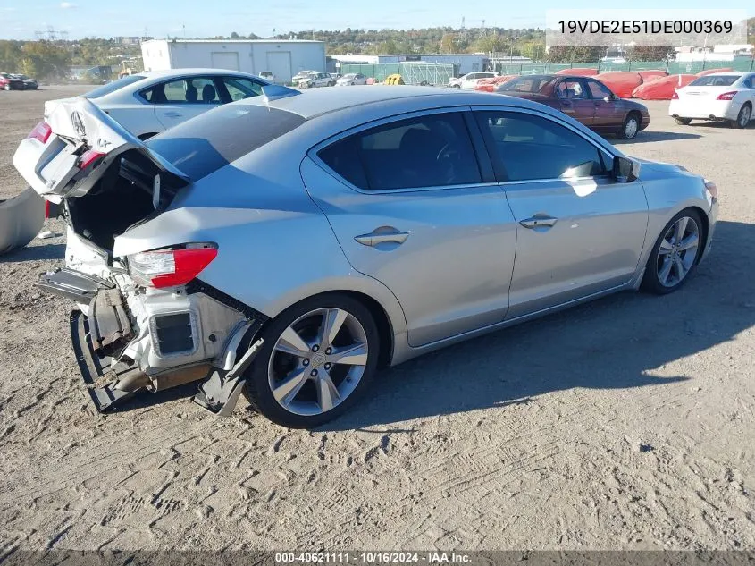 2013 Acura Ilx 2.4L VIN: 19VDE2E51DE000369 Lot: 40621111