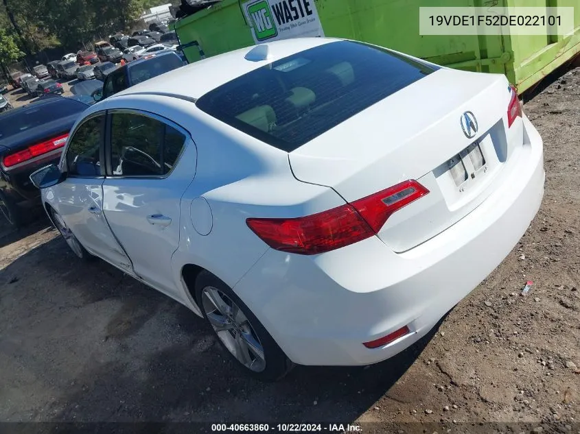 2013 Acura Ilx 2.0L VIN: 19VDE1F52DE022101 Lot: 40663860