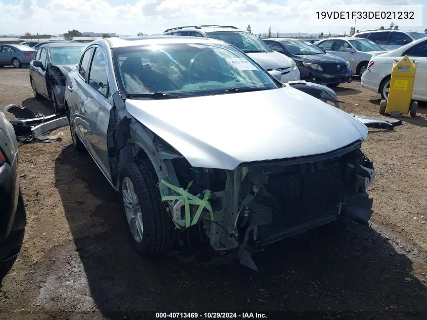 2013 Acura Ilx 2.0L VIN: 19VDE1F33DE021232 Lot: 40713469