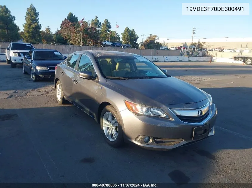 2013 Acura Ilx Hybrid 1.5L VIN: 19VDE3F70DE300491 Lot: 40780835