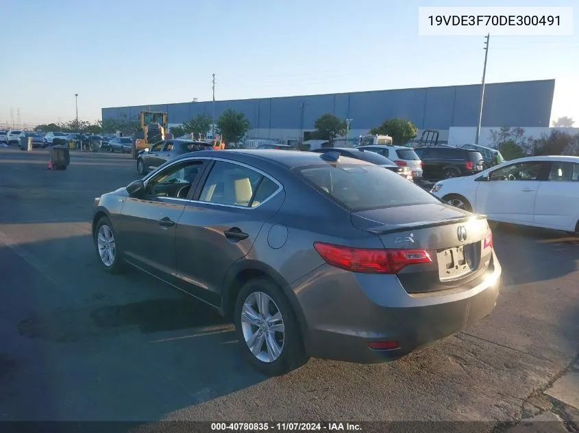 2013 Acura Ilx Hybrid 1.5L VIN: 19VDE3F70DE300491 Lot: 40780835