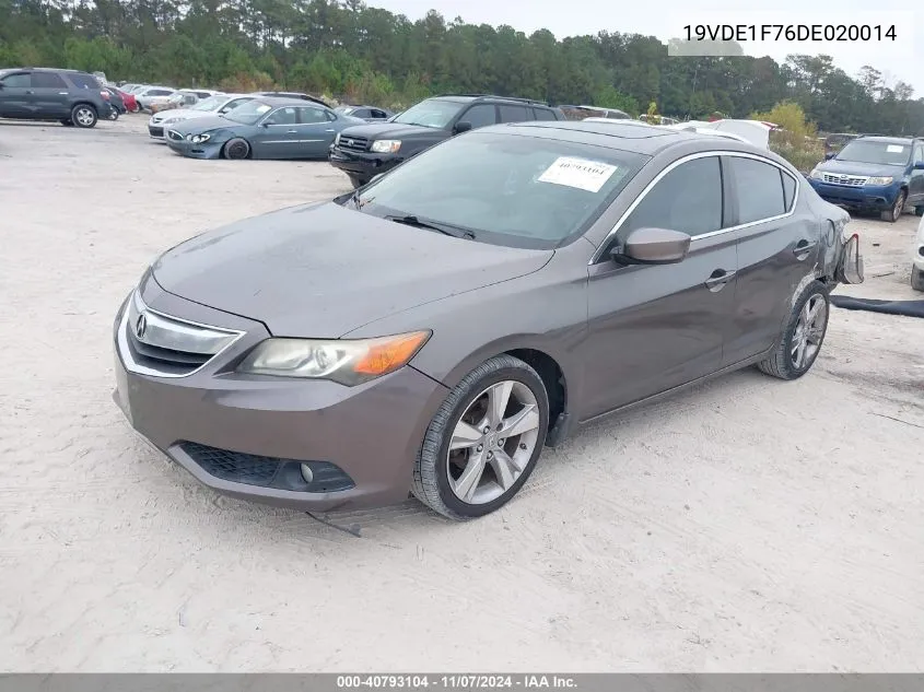 2013 Acura Ilx 2.0L VIN: 19VDE1F76DE020014 Lot: 40793104