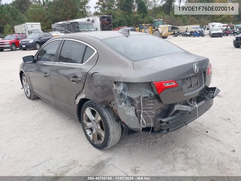 2013 Acura Ilx 2.0L VIN: 19VDE1F76DE020014 Lot: 40793104