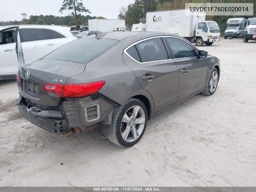 2013 Acura Ilx 2.0L VIN: 19VDE1F76DE020014 Lot: 40793104