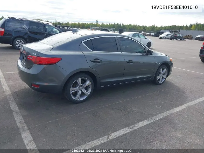 2014 Acura Ilx VIN: 19VDE1F58EE401010 Lot: 12103912