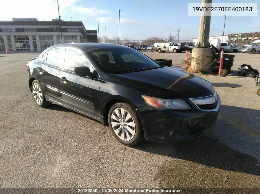 2014 Acura Ilx Dynamic VIN: 19VDE2E70EE400183 Lot: 20183030