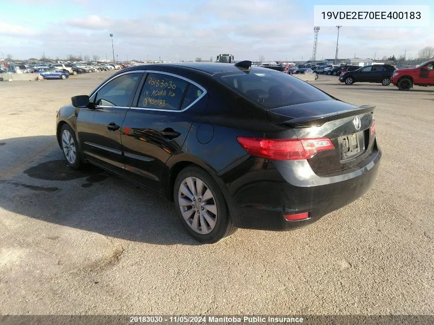 2014 Acura Ilx Dynamic VIN: 19VDE2E70EE400183 Lot: 20183030