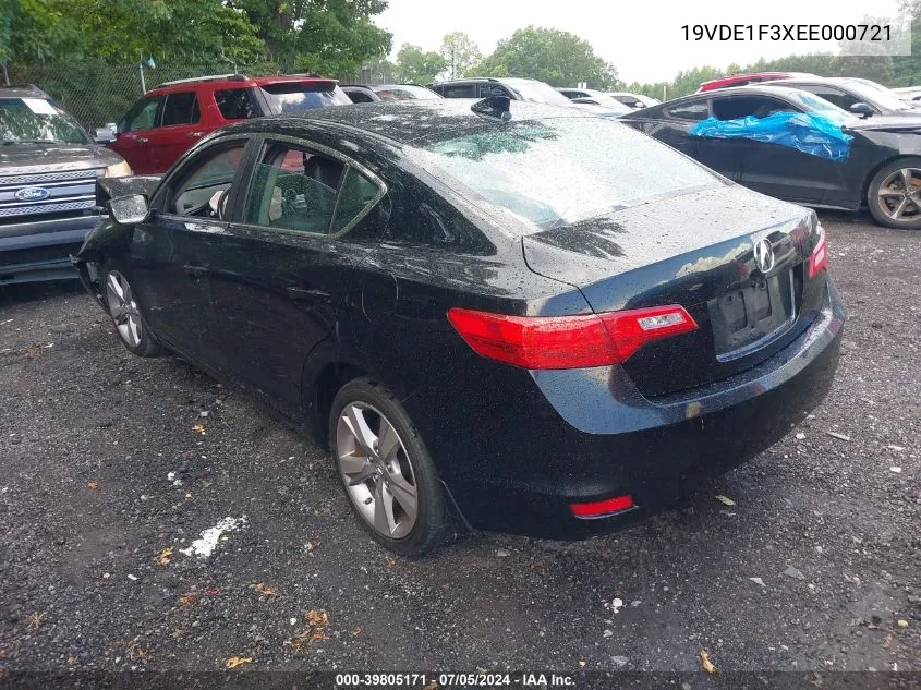 2014 Acura Ilx 2.0L VIN: 19VDE1F3XEE000721 Lot: 39805171