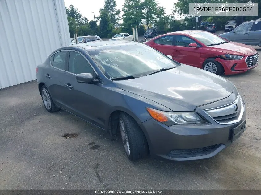 2014 Acura Ilx 2.0L VIN: 19VDE1F36EE000554 Lot: 39990074