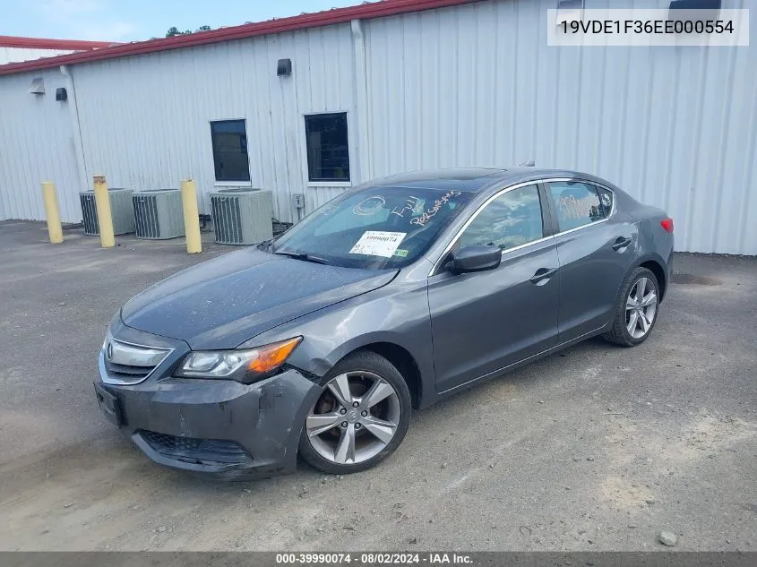 2014 Acura Ilx 2.0L VIN: 19VDE1F36EE000554 Lot: 39990074