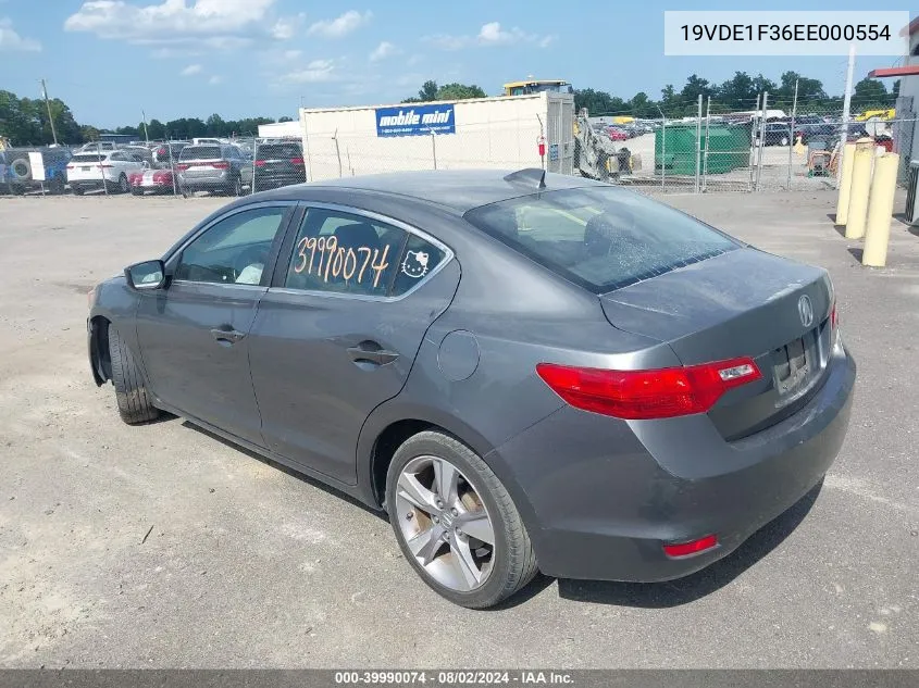 2014 Acura Ilx 2.0L VIN: 19VDE1F36EE000554 Lot: 39990074