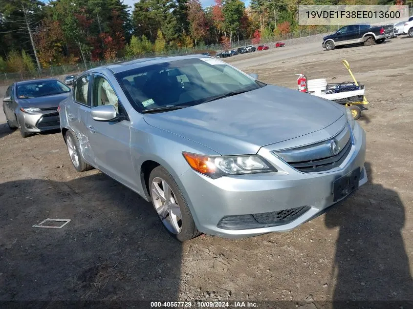 2014 Acura Ilx 2.0L VIN: 19VDE1F38EE013600 Lot: 40557729