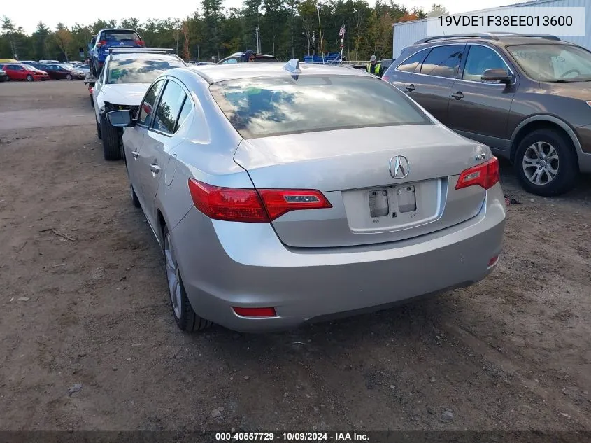 2014 Acura Ilx 2.0L VIN: 19VDE1F38EE013600 Lot: 40557729