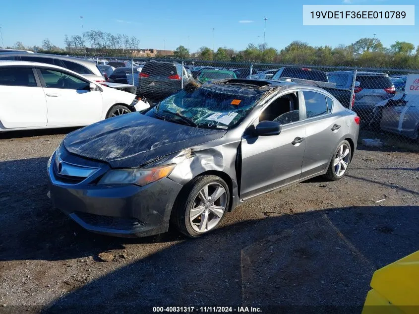 2014 Acura Ilx 2.0L VIN: 19VDE1F36EE010789 Lot: 40831317