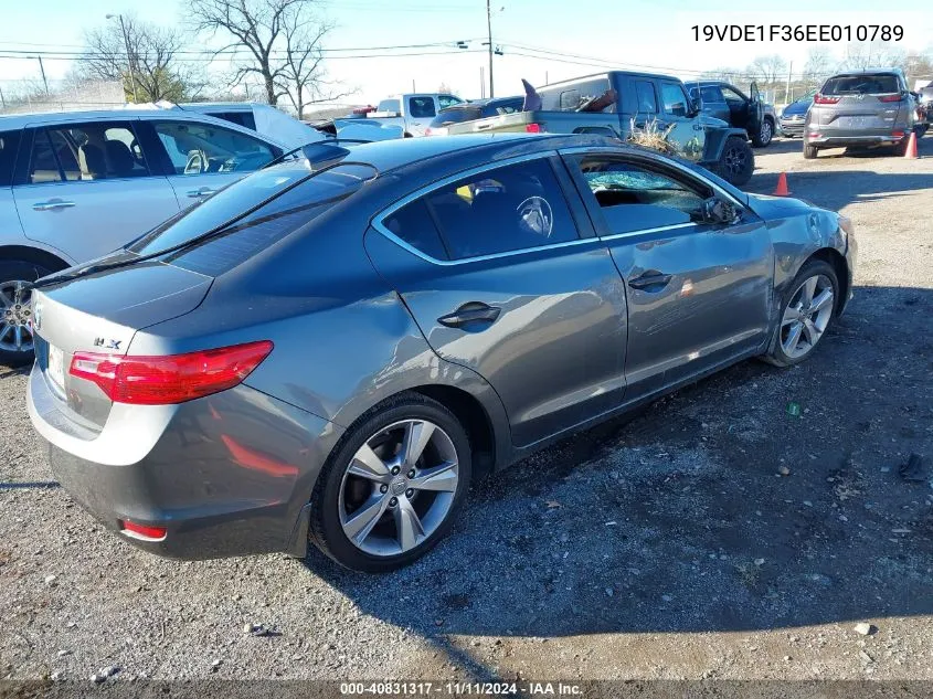 2014 Acura Ilx 2.0L VIN: 19VDE1F36EE010789 Lot: 40831317