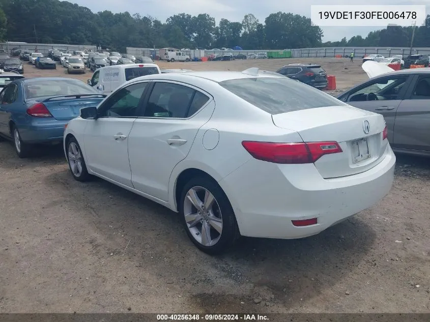 2015 Acura Ilx 2.0L VIN: 19VDE1F30FE006478 Lot: 40256348