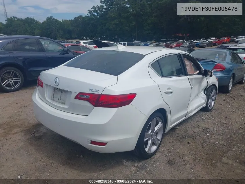 2015 Acura Ilx 2.0L VIN: 19VDE1F30FE006478 Lot: 40256348