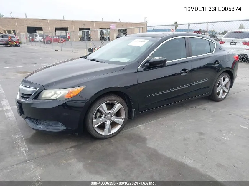 2015 Acura Ilx 2.0L VIN: 19VDE1F33FE005874 Lot: 40306395