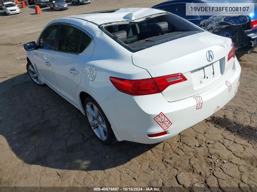 2015 Acura Ilx 2.0L VIN: 19VDE1F38FE008107 Lot: 40576887