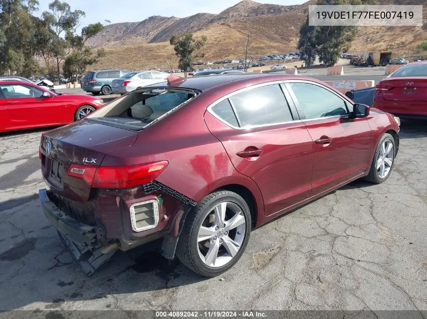 2015 Acura Ilx 2.0L VIN: 19VDE1F77FE007419 Lot: 40892042