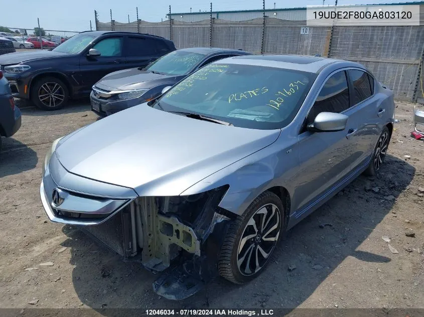 2016 Acura Ilx Premium/Technology VIN: 19UDE2F80GA803120 Lot: 12046034