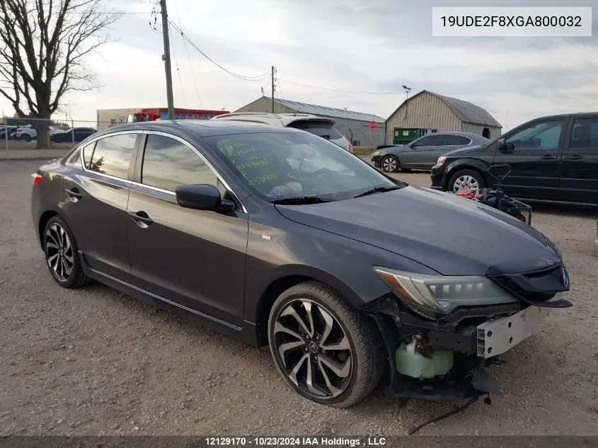 2016 Acura Ilx VIN: 19UDE2F8XGA800032 Lot: 12129170