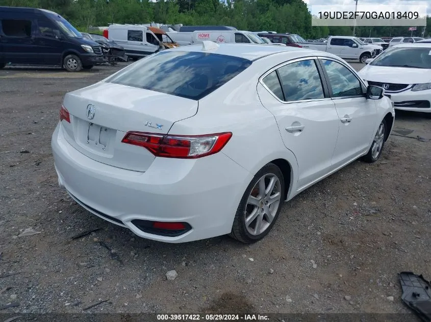 2016 Acura Ilx Premium Package/Technology Plus Package VIN: 19UDE2F70GA018409 Lot: 39517422