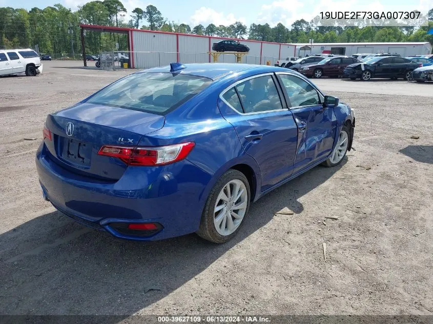 2016 Acura Ilx Premium Package/Technology Plus Package VIN: 19UDE2F73GA007307 Lot: 39627109