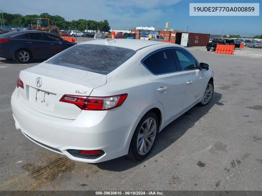 19UDE2F77GA000859 2016 Acura Ilx Premium Package/Technology Plus Package