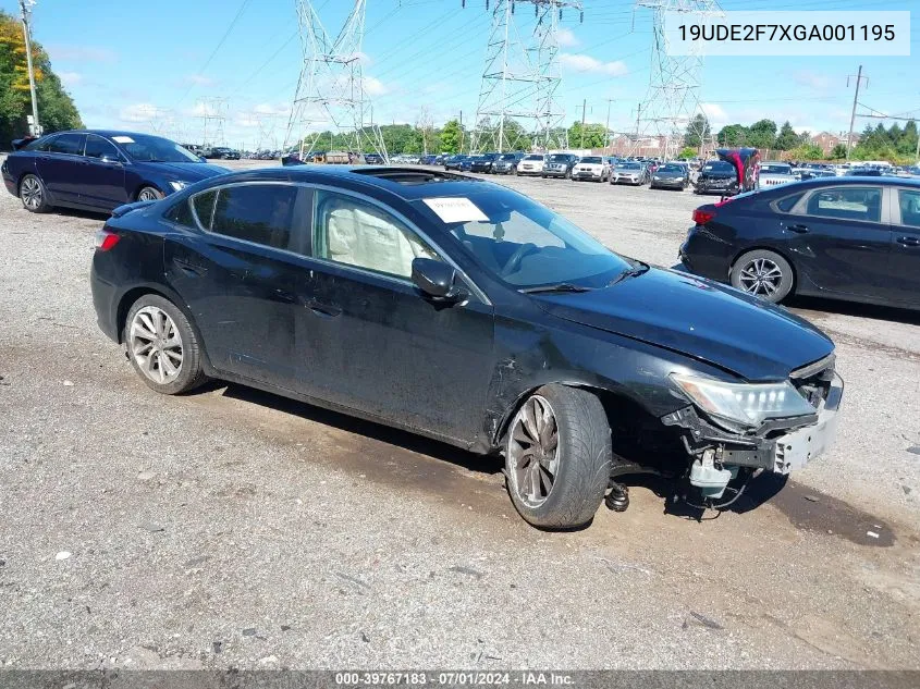 2016 Acura Ilx Premium Package/Technology Plus Package VIN: 19UDE2F7XGA001195 Lot: 39767183