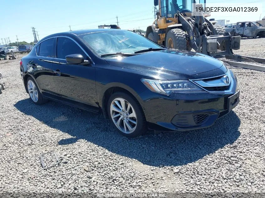 2016 Acura Ilx 2.4L/Acurawatch Plus Package VIN: 19UDE2F3XGA012369 Lot: 39895907