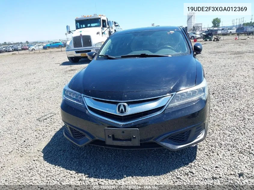 2016 Acura Ilx 2.4L/Acurawatch Plus Package VIN: 19UDE2F3XGA012369 Lot: 39895907