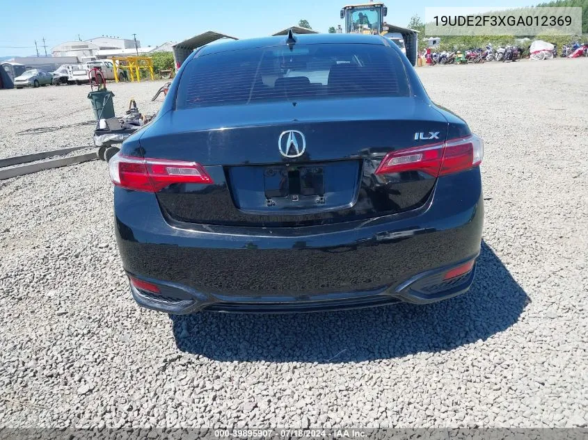 2016 Acura Ilx 2.4L/Acurawatch Plus Package VIN: 19UDE2F3XGA012369 Lot: 39895907