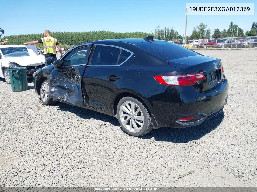 2016 Acura Ilx 2.4L/Acurawatch Plus Package VIN: 19UDE2F3XGA012369 Lot: 39895907