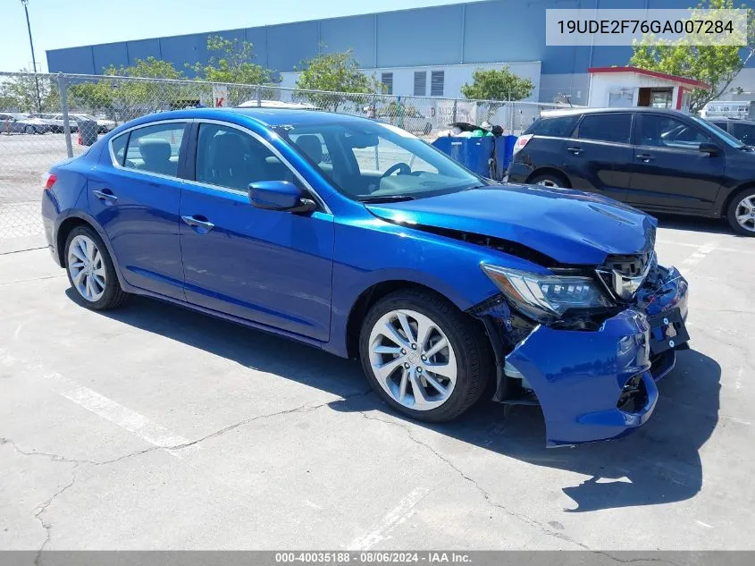 2016 Acura Ilx Premium Package/Technology Plus Package VIN: 19UDE2F76GA007284 Lot: 40035188