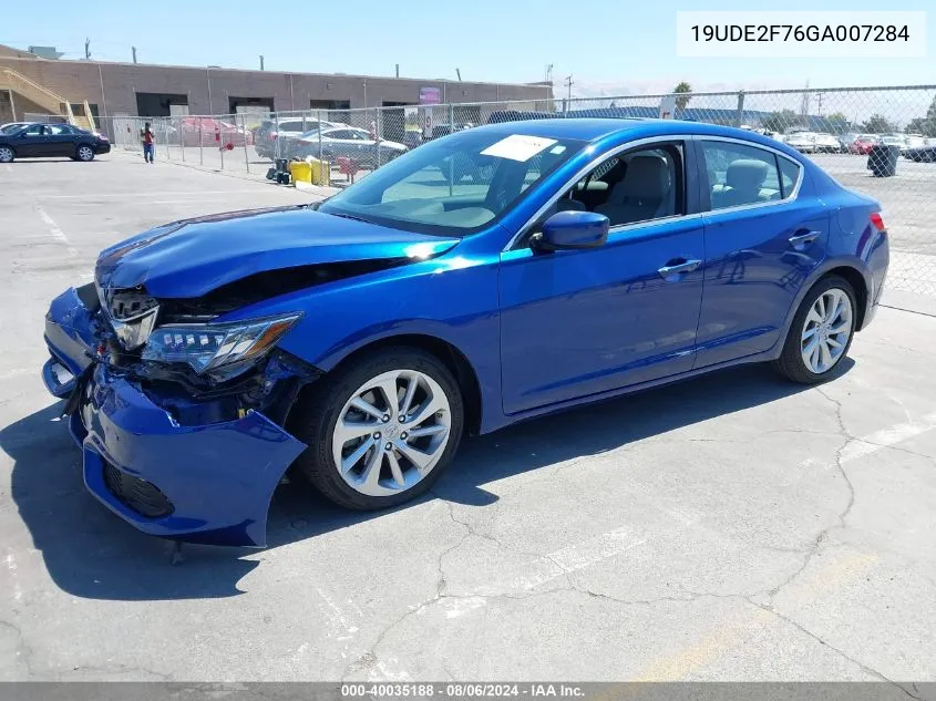 2016 Acura Ilx Premium Package/Technology Plus Package VIN: 19UDE2F76GA007284 Lot: 40035188