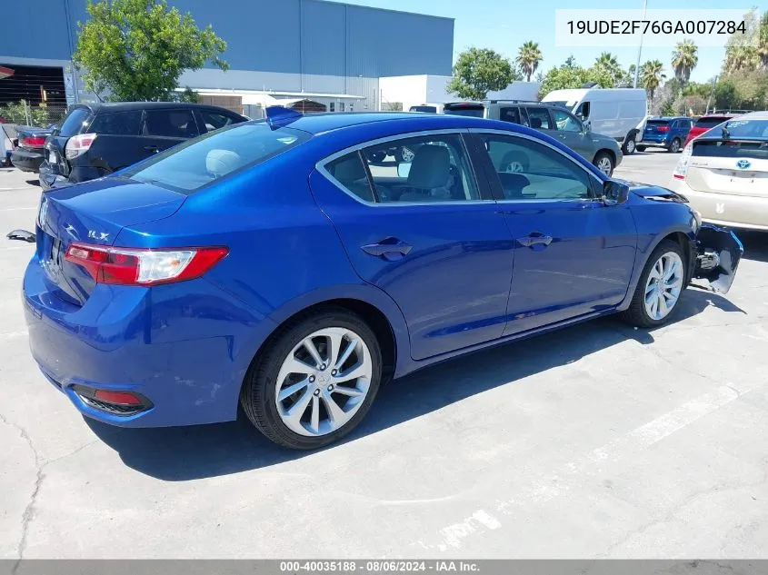 2016 Acura Ilx Premium Package/Technology Plus Package VIN: 19UDE2F76GA007284 Lot: 40035188