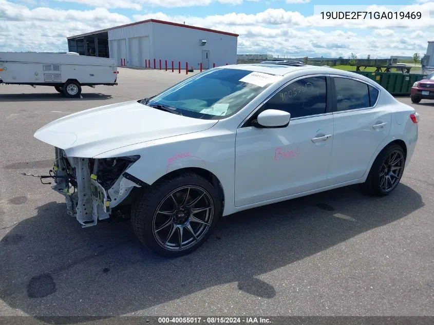 2016 Acura Ilx Premium Package/Technology Plus Package VIN: 19UDE2F71GA019469 Lot: 40055017